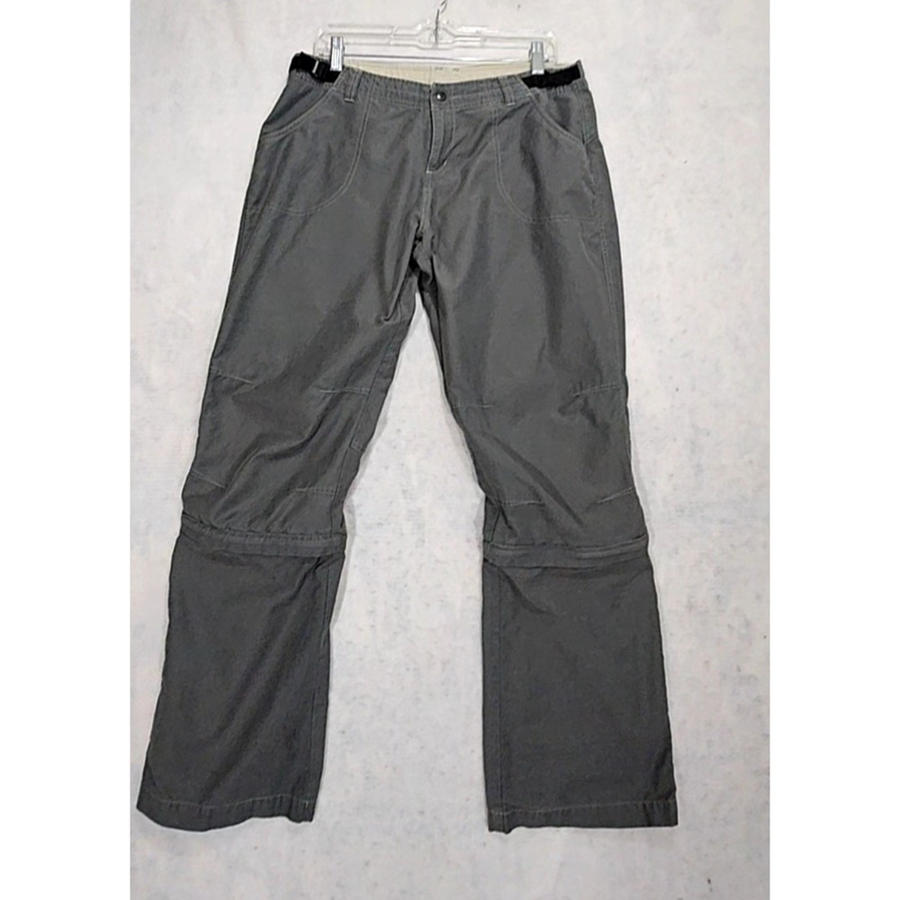 KUHL Convertible Hiking Pants Womens Medium 10 12 Kuhldry Gray Zip Off Technical